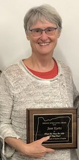 Jane Kurtz receives the Oregon Council of Teachers of English Spirit Award for Nonfiction - 2018